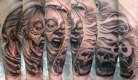 Tattoos - Death biting Death - 62215